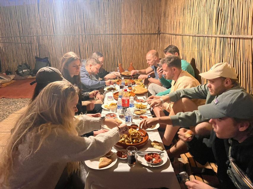 From Marrakech: Agafay Desert Buggy 1Hour & Dinner Show - Dinner with locals: traditional Moroccan food under the stars
