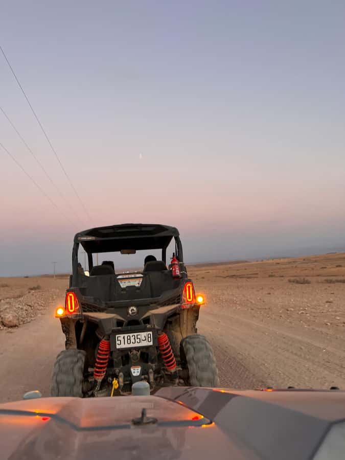 From Marrakech: Agafay Desert Buggy 1Hour & Dinner Show - Dance, fire, and camp activities after sunset
