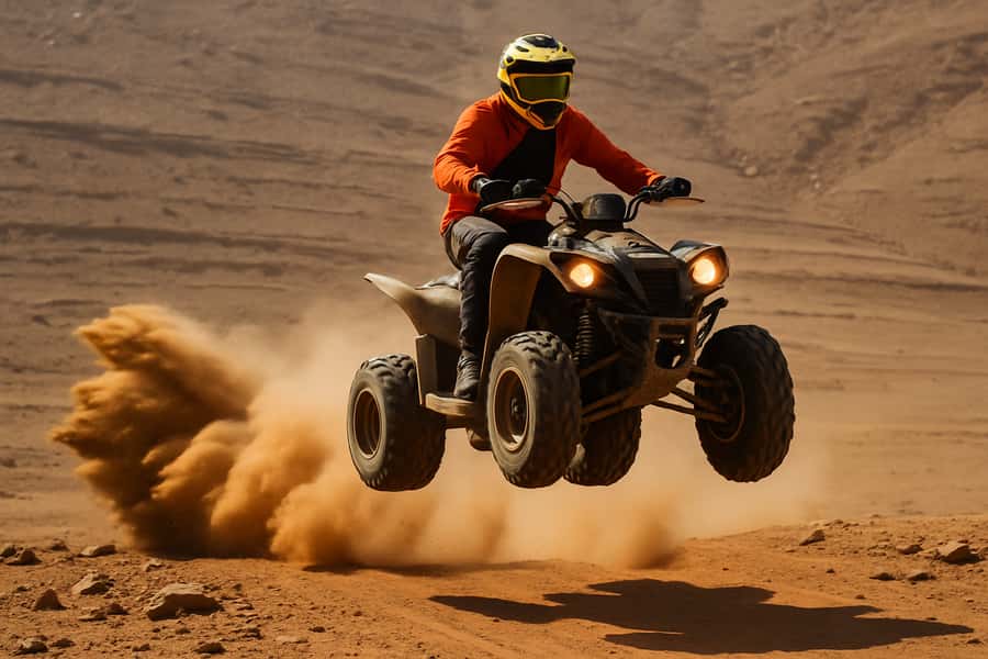 From Marrakech: Agafay Desert Quad Biking with Dinner & Show - Gear, safety briefing, and the quad ride setup