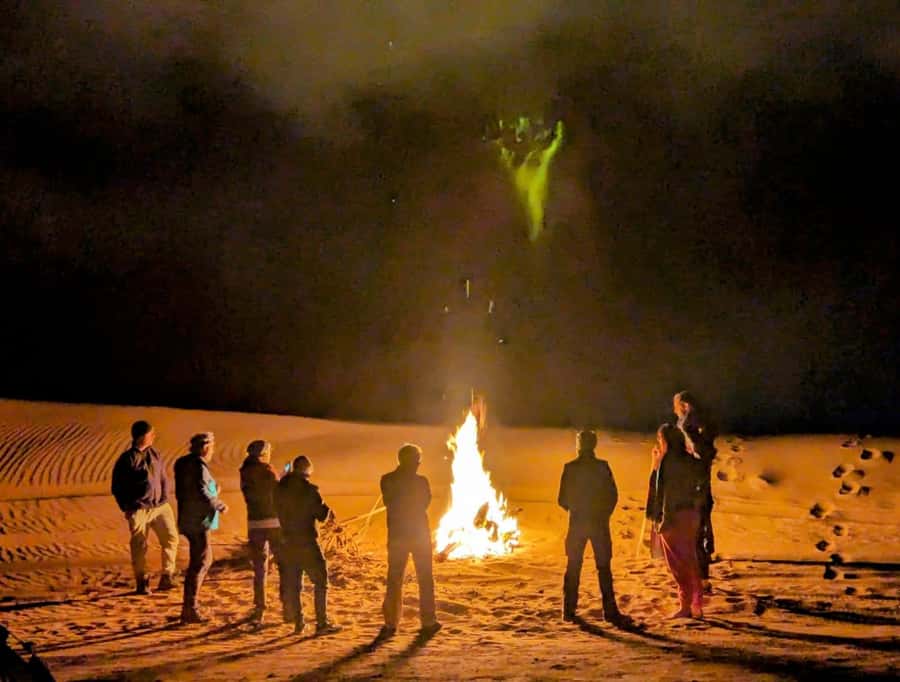 From Marrakech: Agafay Desert Sunset, Camel Ride, and Dinner - Dinner at the desert camp: Moroccan flavors by the fire