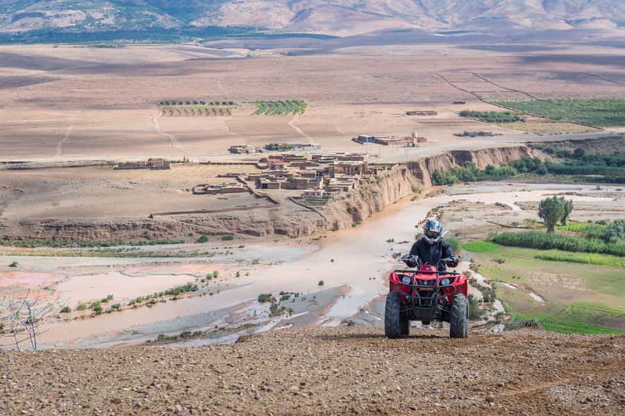 From Marrakech: Full-Day Agafay Desert Quad Adventure - Pickup to Fitting Gear, How the Day Starts Smoothly