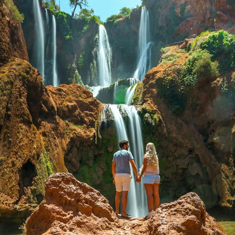 From Marrakech: Ouzoud Waterfalls Guided hike & boat Ride - Getting Oriented at Ouzoud: Village Views and Waterfall First Impressions