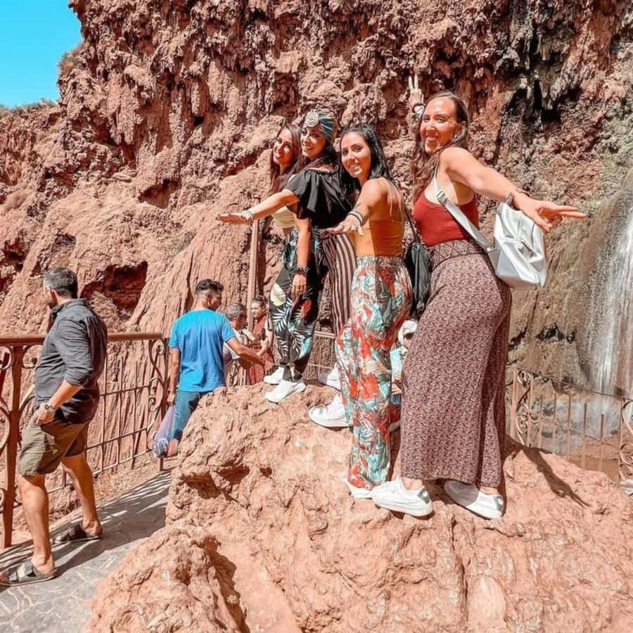 From Marrakech: Ouzoud Waterfalls Guided hike & boat Ride - Olive Groves, Argan Oil Co-operative, and Berber Culture Stops
