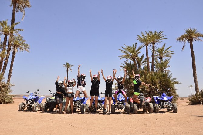 From Marrakech: Palm Grove Quad Bike and Camel Ride Tour - Timing, Photo Stops, and the Real Group Experience