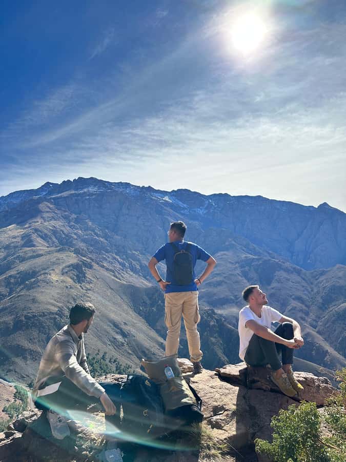 From Marrakesh: Atlas Mountains Talamrout Summit Day Hike - The summit views: Toubkal, Imenane Valley, and Berber villages below