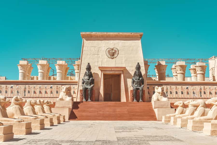 From Ouarzazate: Aït Benhaddu, Fint Oasis & Film Studio Trip - Entering Atlas Film Studios: The Desert as a Movie Set