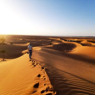 From Zagora: Overnight Desert Tour to Erg Chigaga Camel ride