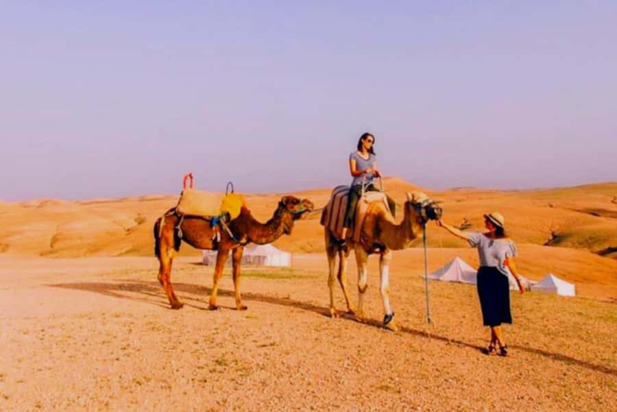 Full-Day Agafay Desert & Atlas Mountains Tour With Camels - Waterfalls and the one-hour walk: how hard is it really?