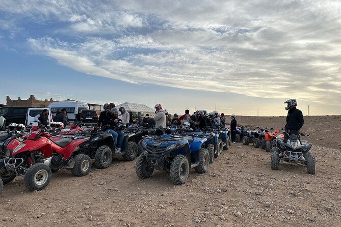 Full Package Agafay Desert, Quad Bike, Camel Ride and Dinner show - Nomadic outfit moment and camel ride across the desert