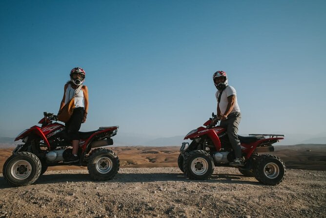 Half day in Agafay desert with Camel ride, Quad biking and dinner nomad tent - First, what Agafay Desert really feels like