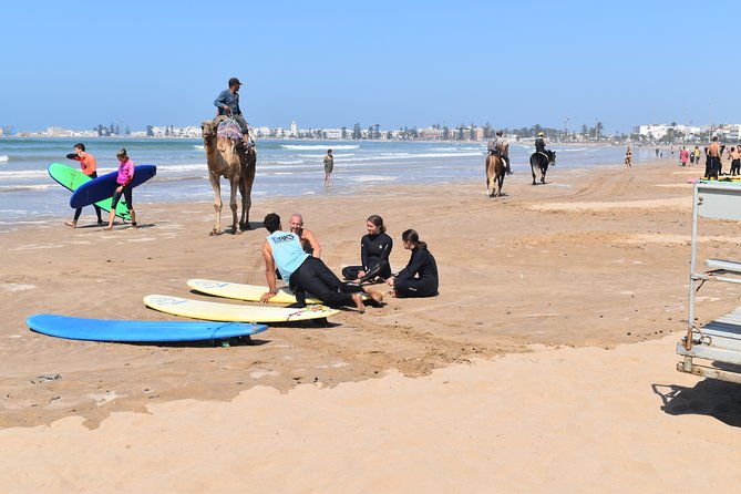 Initiation Group Surf - Instructors You Can Count On, Including Ayoub, Imad Khafi, Youssef, and Yacine