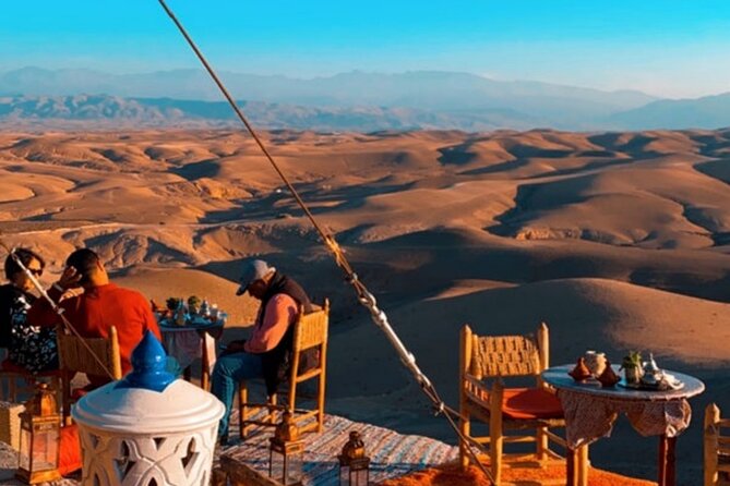 Marical dinner and camel ride at sunset in Desert of Marrakech - Sunset camel ride in the Desert of Marrakech, then dinner under stars