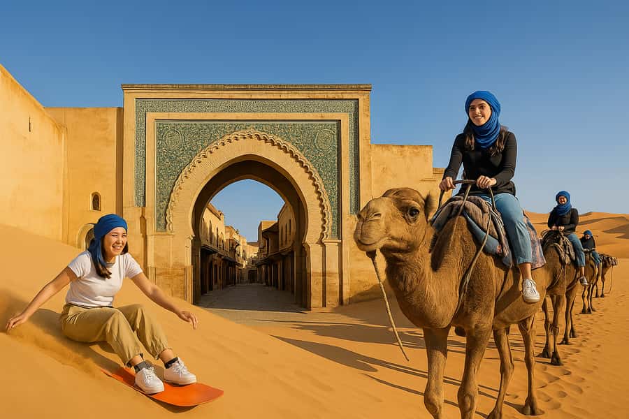 Marrakech: 3-Day Trip to Fez with Sandboarding & Camel Ride - Day 2: Dades Gorge, Todra Canyon, and Merzouga Camels at Sunset