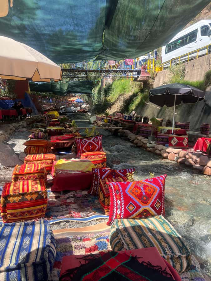 Marrakech 3 Valleys Private Tour, Waterfalls and Mountains - What the river-side lunch stop is really for