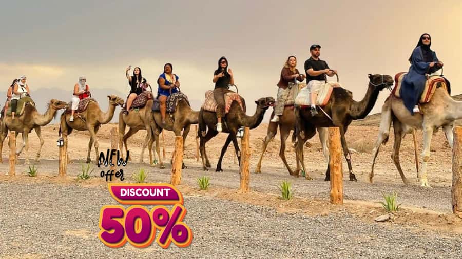 Marrakech: Agafay Desert Camel Ride, Dinner, Fire Show - Sunset camel ride in Agafay: what to expect and how to prep