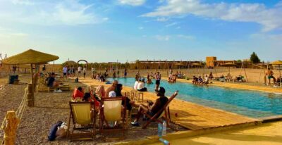 Marrakech Agafay Desert camel ride, Lunch & Swimming