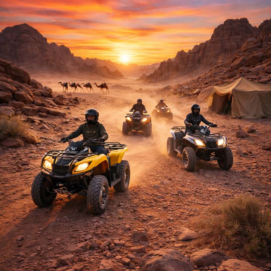 Marrakech: Agafay Desert Camel Ride & Quad with Dinner Show - Argan oil cooperative stop: a cultural warm up before the ride