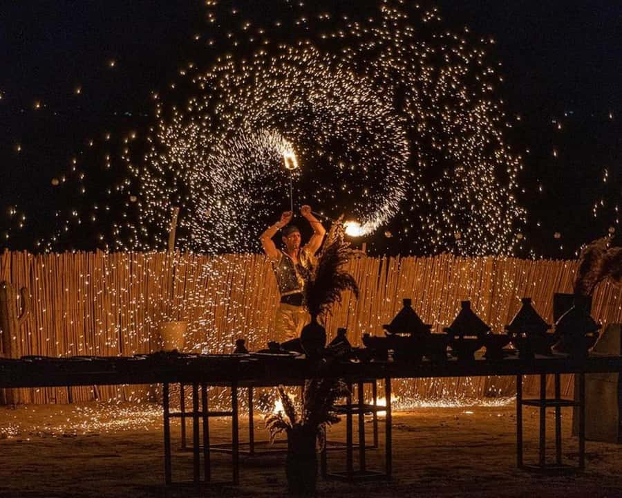 Marrakech: Agafay Desert Camel Rides, Dinner and Fire Show - Argan Oil Women’s Cooperative, what you actually learn