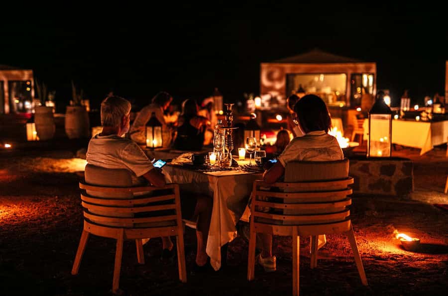 Marrakech: Agafay Desert Dinner Show with Sunset Camel Ride - The argan oil co-op stop: a real taste of local craft