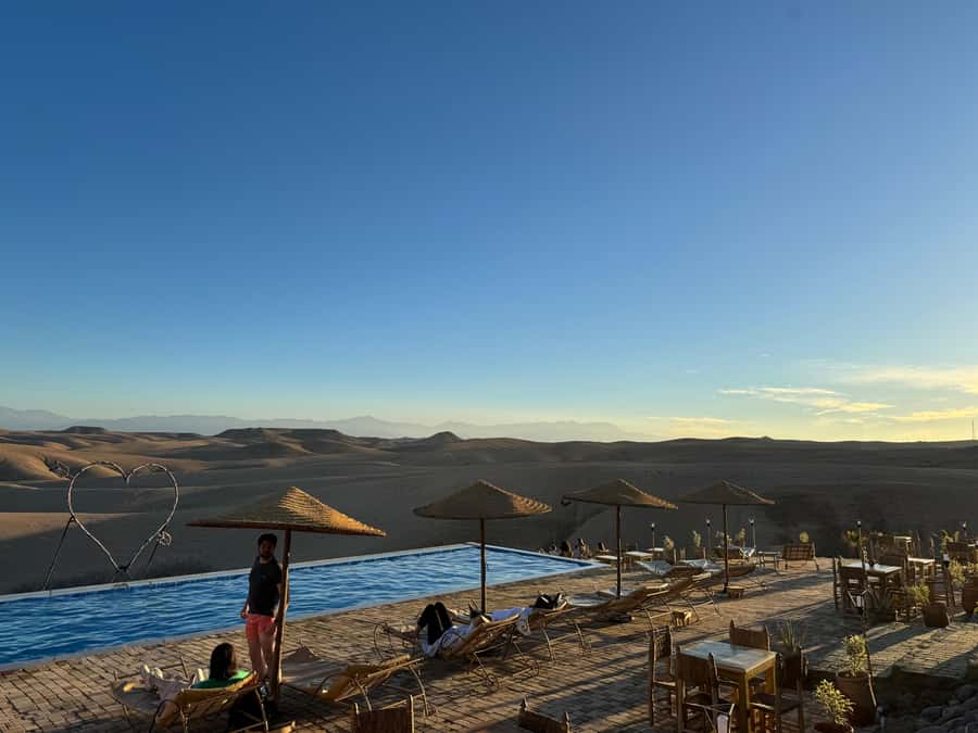 Marrakech: Agafay Desert Escape with Swimming Pool and Lunch - Lunch Break: A Real 3-Course Moroccan Meal