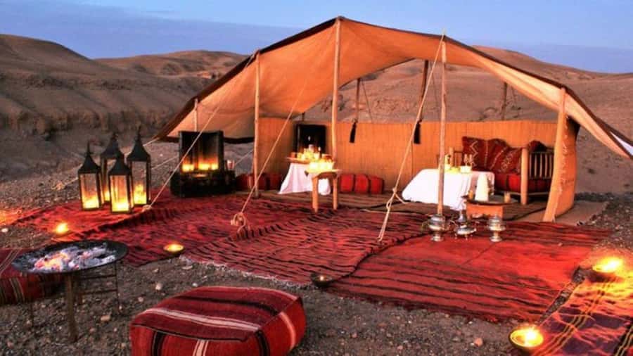 Marrakech: Agafay Desert Magic Sunset Dinner & Live Show - From Marrakesh pickup to the 40-minute stop that sets you up