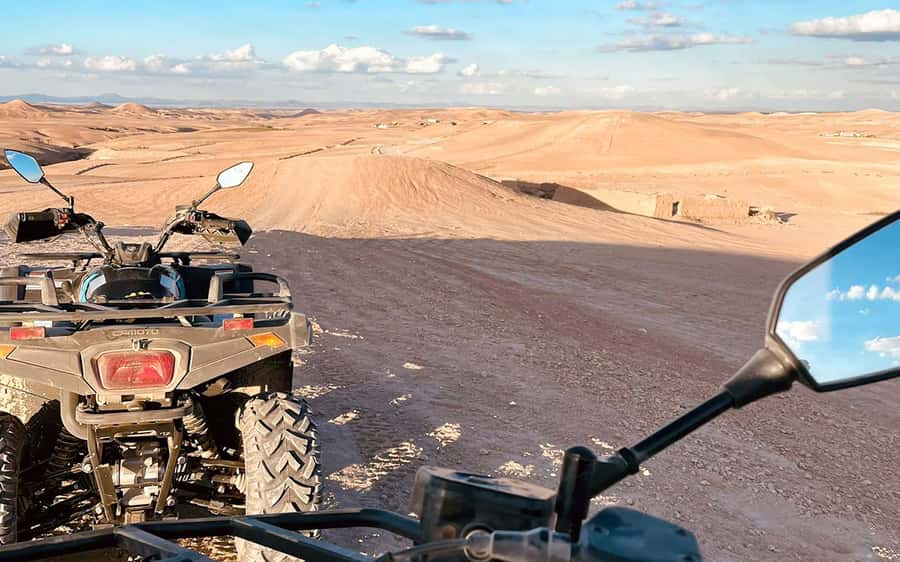 Marrakech: Agafay Desert Quad Bike Tour with Moroccan Tea - On the quad: safety instructions, route style, and the real pace