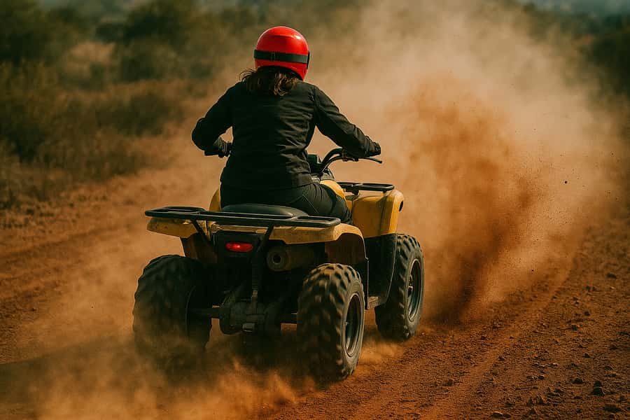 Marrakech: Agafay Desert Quad Bike with Camels & Dinner Show - Camel Ride With Atlas Mountain Backdrop