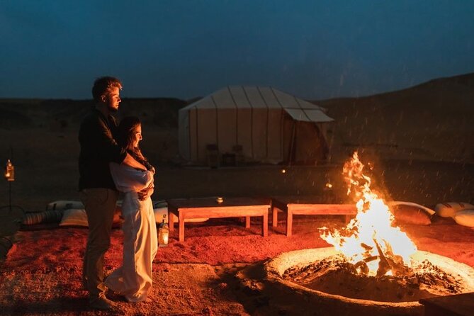 Marrakech: Agafay Desert Quad Biking Tour with Dinner-Show - Moroccan Dinner in a Nomadic Setting: Salad, Olives, Tajine, Fruit