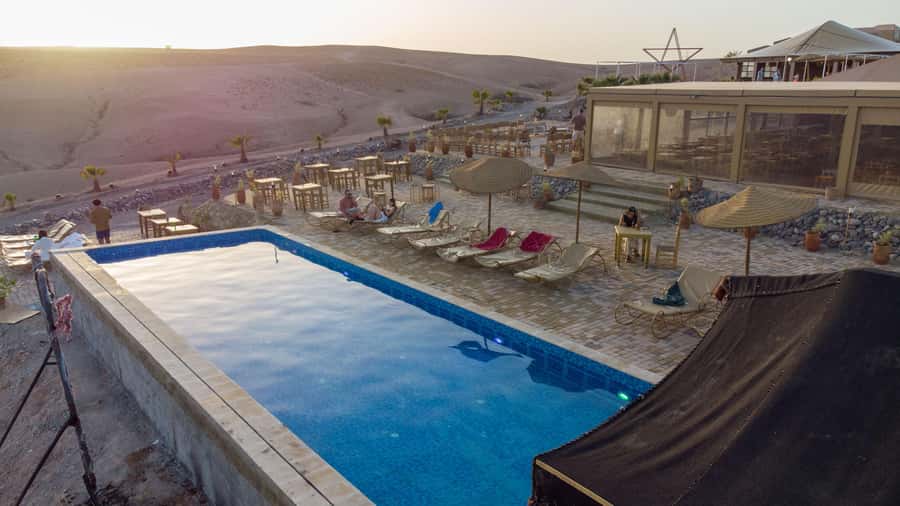 Marrakech: Agafay Desert Quad, Camel or Pool Day with Lunch - Pool time at the camp: the smart break you will thank yourself for
