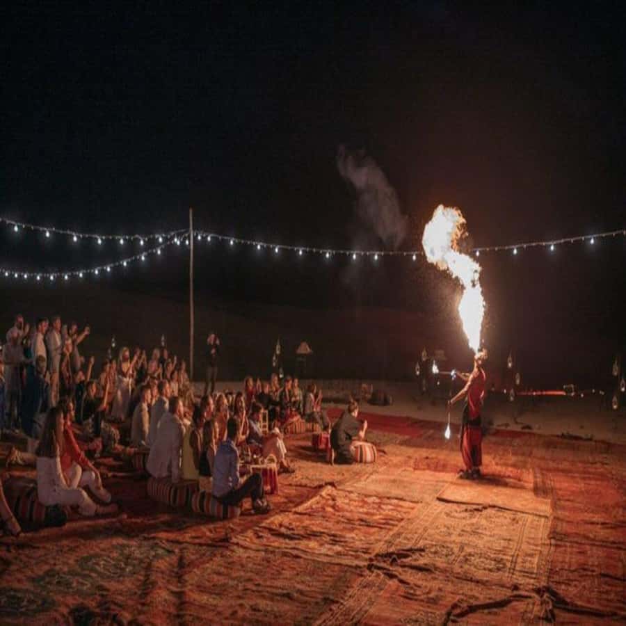 Marrakech: Agafay Desert Quad & Camel Rides with Dinner Show - Dinner under Berber tents: food you can recognize, plus a show that actually ends well