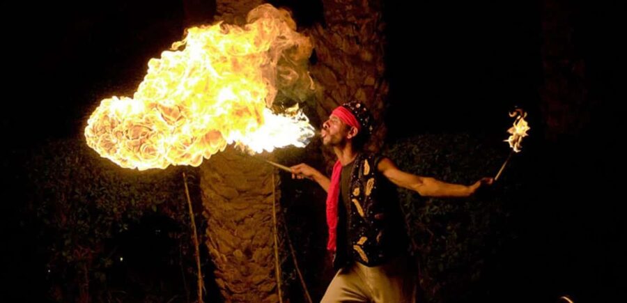 Marrakech: Agafay Desert Sunset, Camel Ride, Dinner and Show - Live Berber Music and the Fire Show Around the Campfire