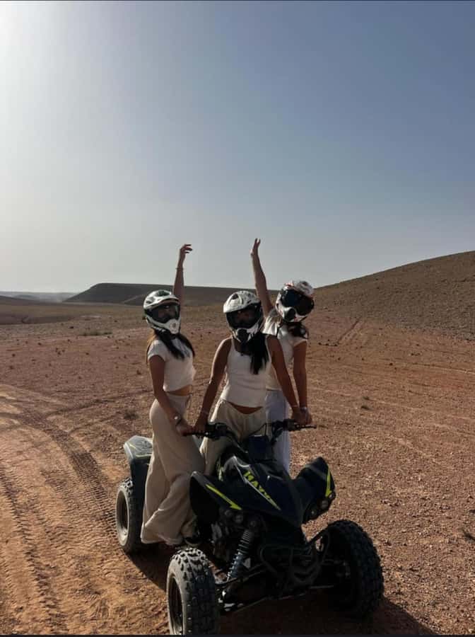 Marrakech: Agafay Desert Tour Quad bike & Dinner fire show - Camel Ride Timing: A Calmer Alternative to the Quad