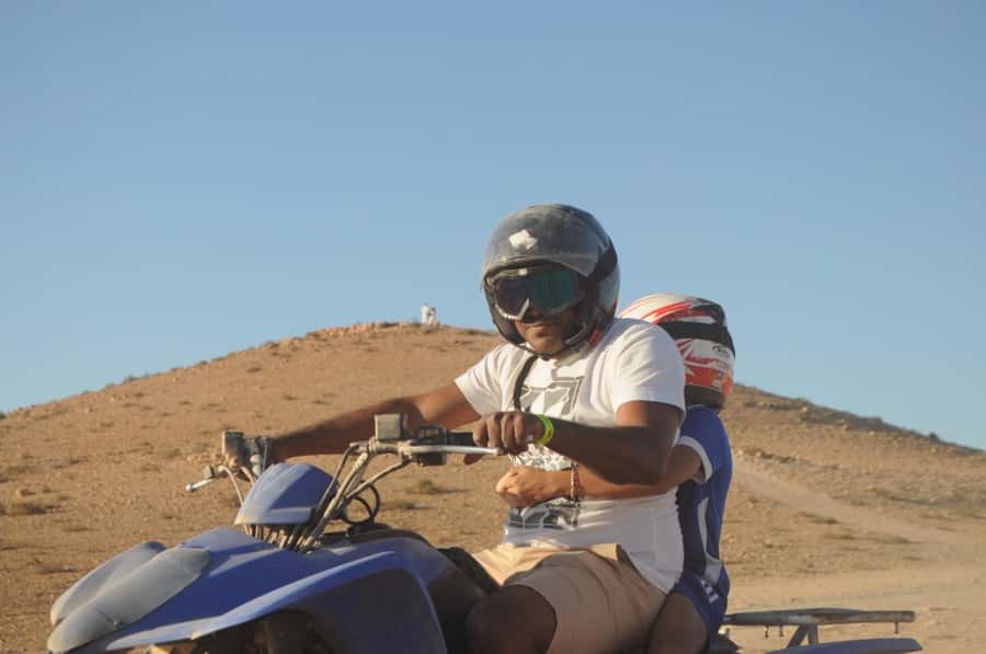 Marrakech: Agafay Desert Trip with Activities and Dinner - Quad biking in Agafay: shared rides, real speed, and good safety gear