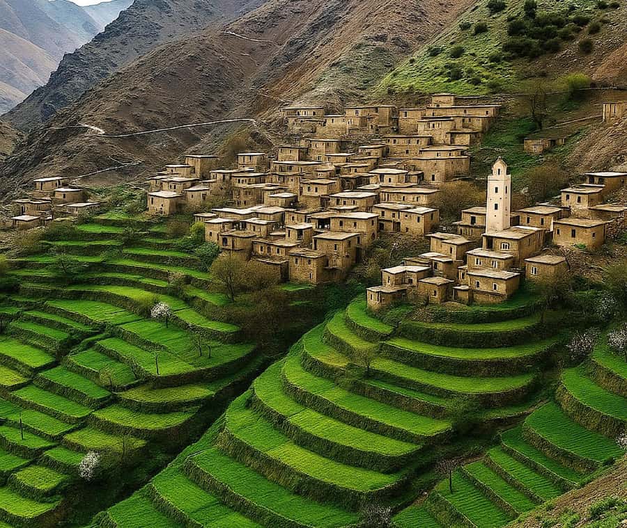 Marrakech: Atlas Mountains & Agafay Desert Tour w Camel Ride - Ait Souka rooftop tagine: why the meal feels special