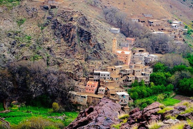 Marrakech: Atlas Mountains & Berber Villages Tour & Camel Ride - Imlil Welcome With Mint Tea and a Hike Led by a Local