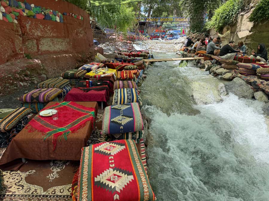 Marrakech: Atlas Mountains, Waterfalls, Ourika Valley +Lunch - Lunch in Ourika Valley: Optional, But Often the Best Break