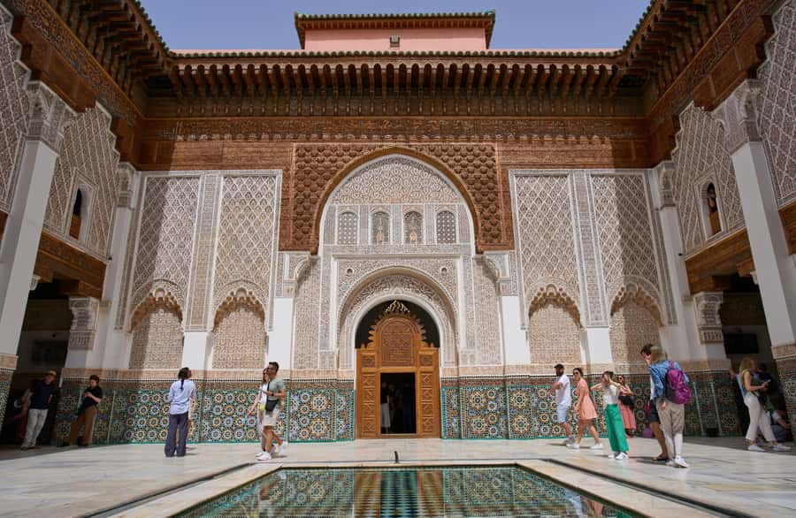 Marrakech: Ben Youssef Guided Tour with Skip-the-Line Entry - Ben Youssef Madrasa: zellij, cedarwood carvings, and student life