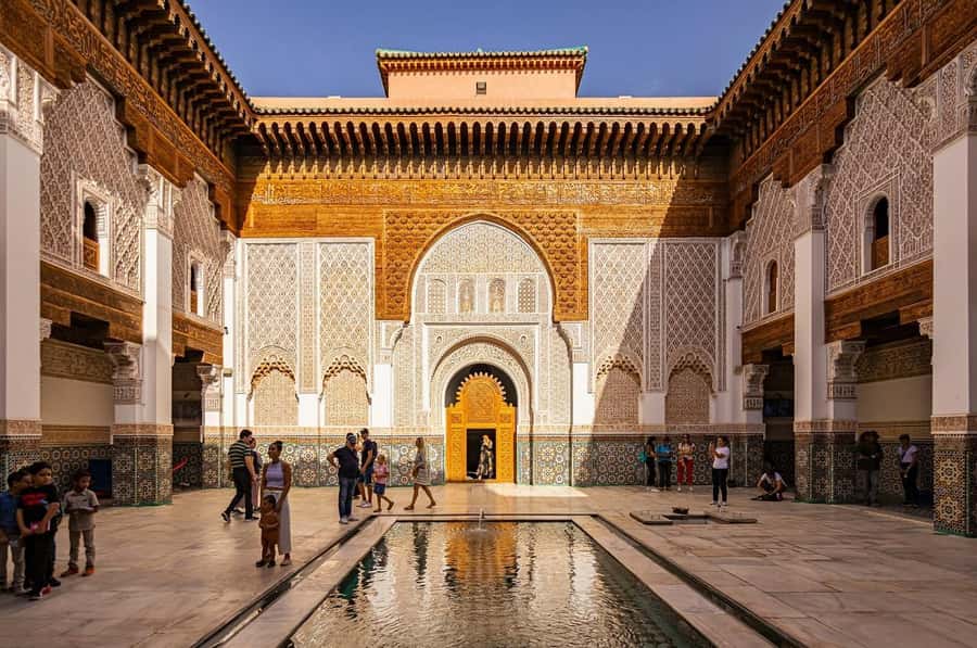 Marrakech: Ben Youssef, Secret Garden, & Souks Walking Tour - Ben Youssef Madrasa: how the details tell the story