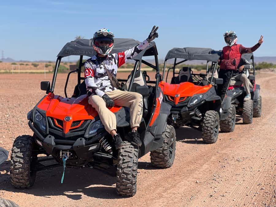 Marrakech Buggy Palmerie and Desert - The main ride: desert tracks, palm groves, and Atlas Mountain views