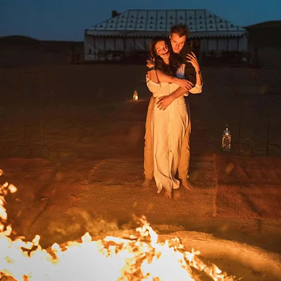 Marrakech: Camel Ride & Dinner with Sunset in Agafay Desert - Dinner Under the Stars, 3 Courses, Bonfire Warmth, and Live Show