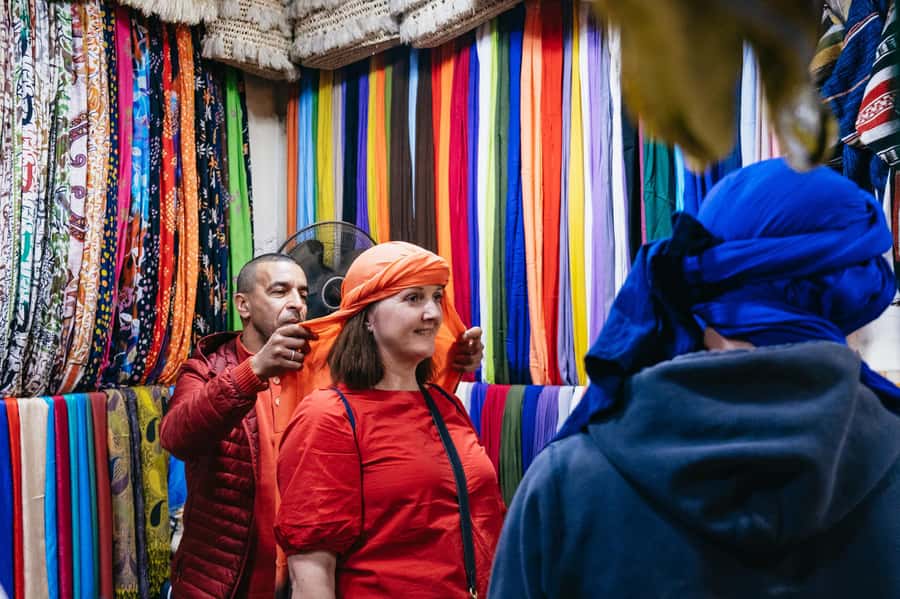 Marrakech: Colorful Medina Souks Guided Walking Tour - Souk Semmarine: your first real lesson in market order