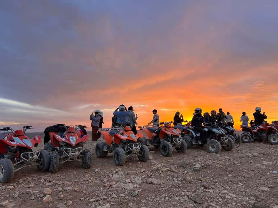 Marrakech: Desert Quad Bike Tour with Tea & Optional Dinner - Safety briefing and learning the quad bike without drama