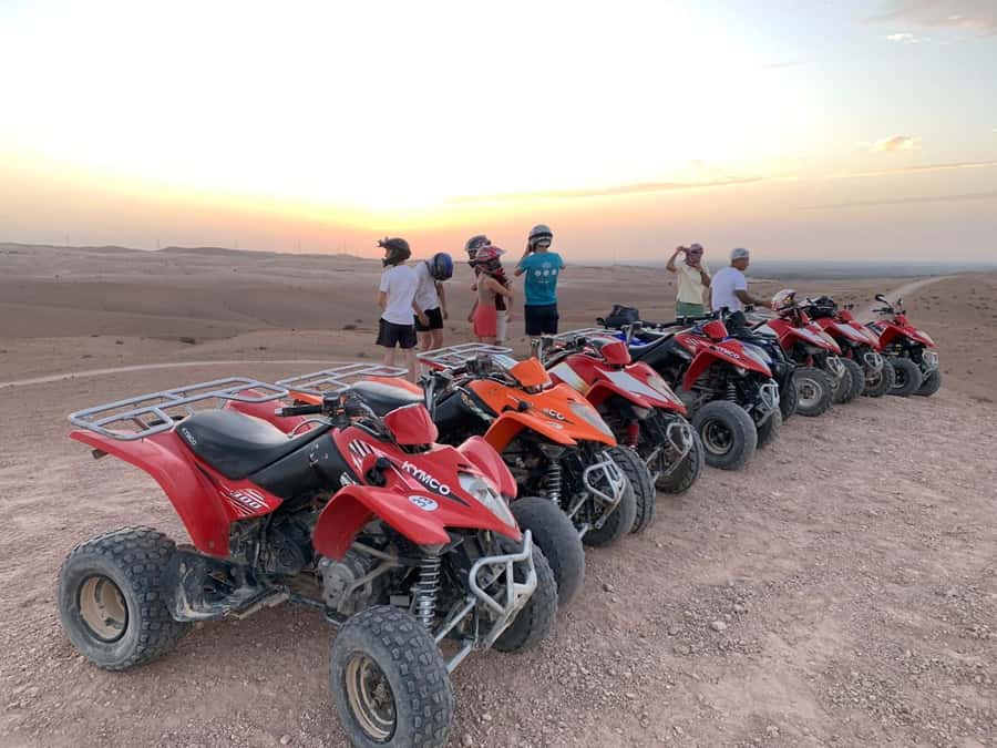 Marrakech: Desert Quad Bike Tour with Tea & Optional Dinner - The 1-hour quad ride: rocky terrain, guide pacing, and sunset momentum