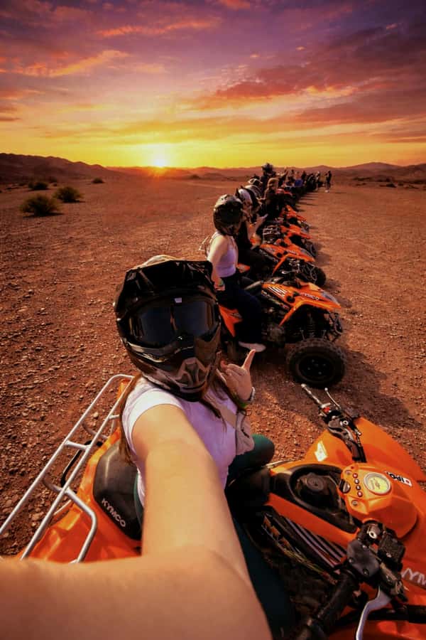 Marrakech Desert Sunset: Quad Biking, Dinner & Fire Show - Pickup, transfer, and how the day flows to sunset