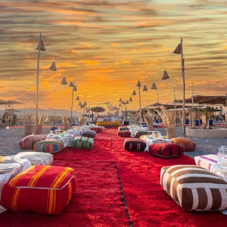 Marrakech: Desert Tour with Dinner, Show and Camel Ride - Sunset in Agafay, the moment you actually remember