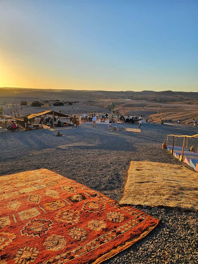 Marrakech: Dinner and Quad bike Desert Agafay Stars & show - Moroccan dinner under starlight: harira, tagine, and more