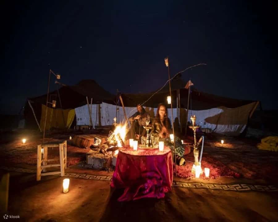 Marrakech Dinner Show Agafay Desert with Camels swiming pool - Berber Music and Fire Show Around the Campfire