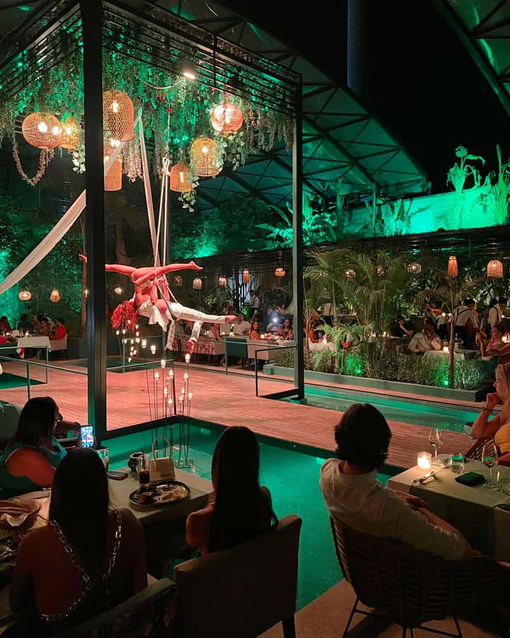 Marrakech : Dinner Show at Nouba Restaurant - The show runs like a concert: singers, acrobats, and nonstop dance