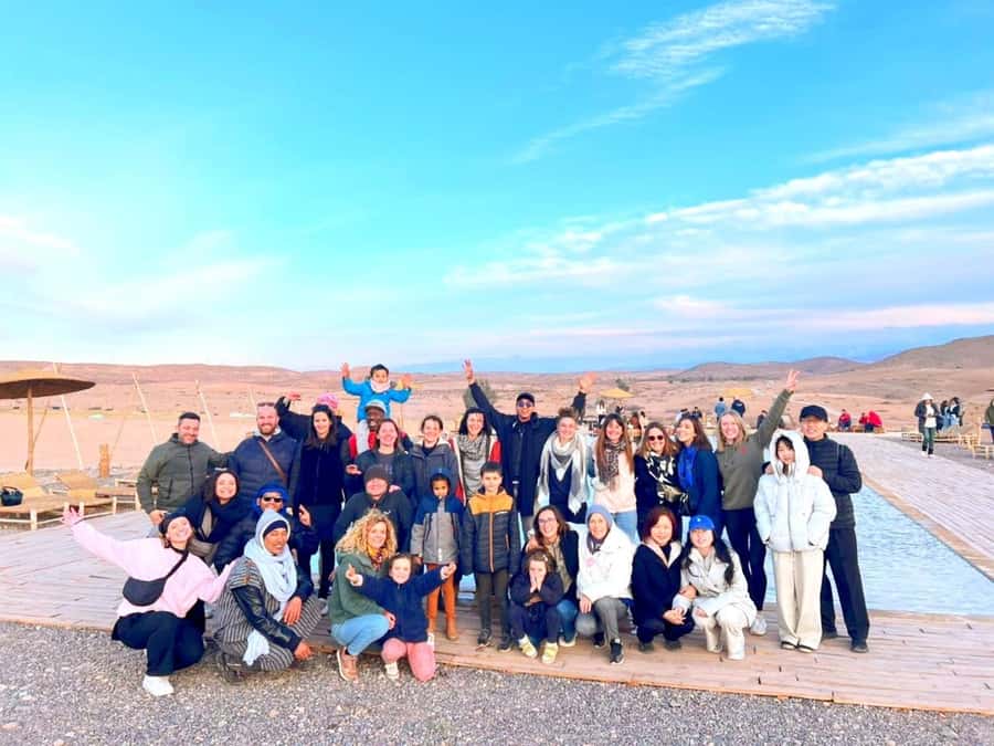 Marrakech: Evening Escape to the Agafay Desert - The sunset moment: orange, pink, and that wide open sky