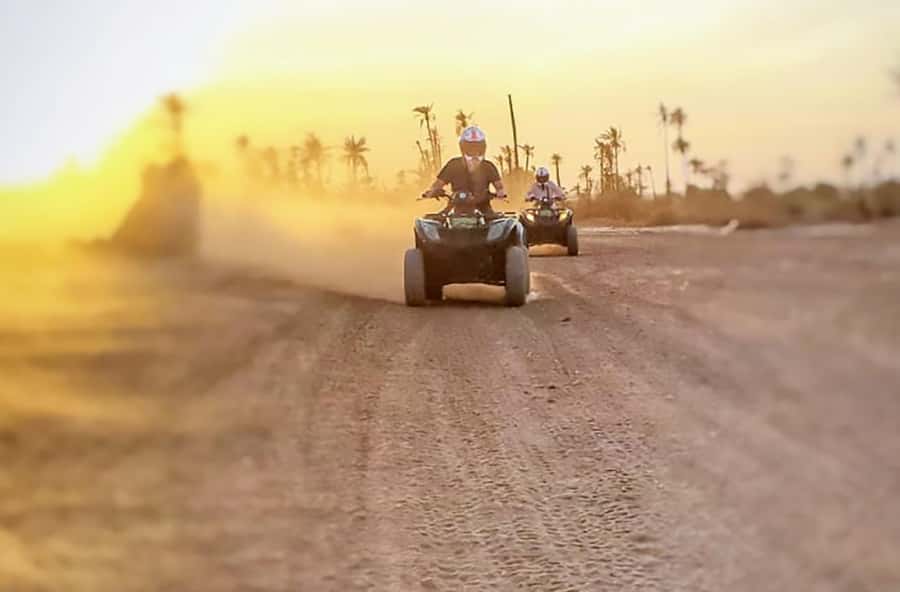 Marrakech, explore the palm grove desert by quad bike - Pickup, Van Ride, and Getting Ready Without Stress